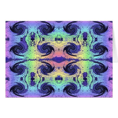Pastels and Swirls Greeting Card by DonnaGraysonAbstract