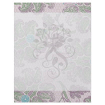 pastels spring floral damask personalized flyer