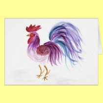 Pastle Rooster by Wendy C. Allen cards