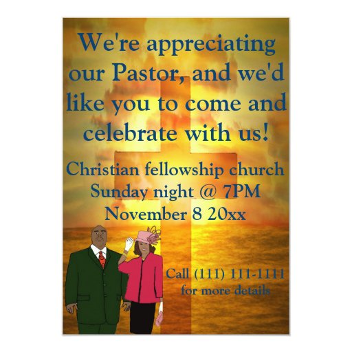 Pastor Appreciation Celebration 5x7 Paper Invitation Card Zazzle pastor-appreciation-celebration-5x7-paper-invitation-card-zazzle