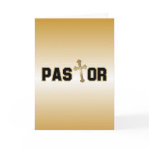 Pastor Greeting Card