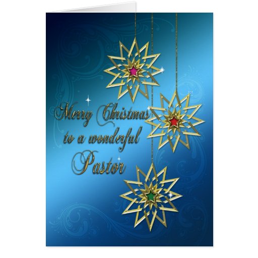 Pastor Christmas card | Zazzle