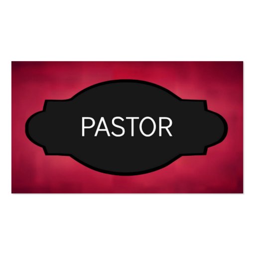 Pastor Elegant Name Plate Business Card Zazzle