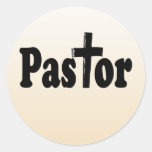 Pastor Gifts Round Stickers