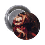 Pastoral Scene By Rubens Peter Paul (Best Quality) Pinback Buttons
