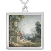 Pastoral Scene, or Young Shepherd in a Landscape Pendants