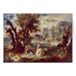 Pastorale By Quillard Pierre-Antoine Greeting Cards