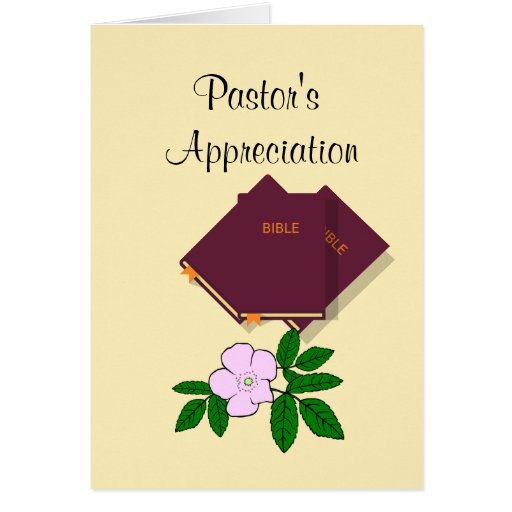 Pastor's Appreciation Greeting Card | Zazzle