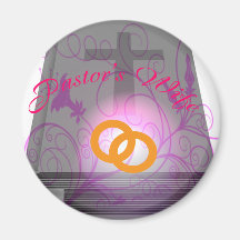 PASTOR'S WIFE CIR LT FRIDGE MAGNET