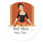 Pastries Lady Sticker