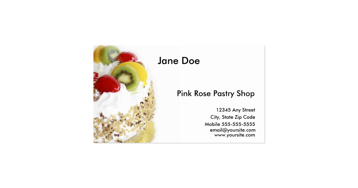 Pastry Business Card Zazzle