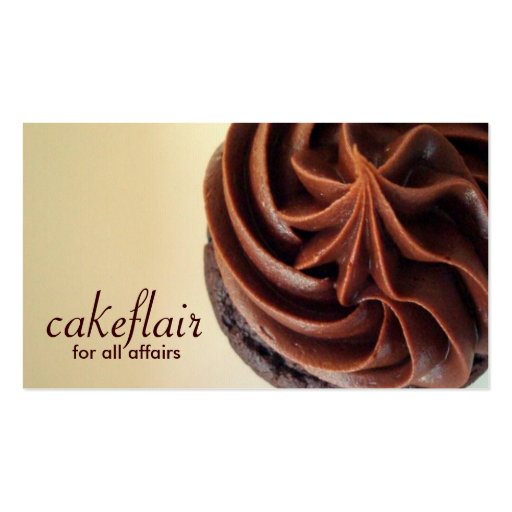 Pastry Chef Business Card (front side)