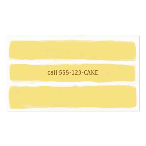 Pastry Chef Business Card (back side)