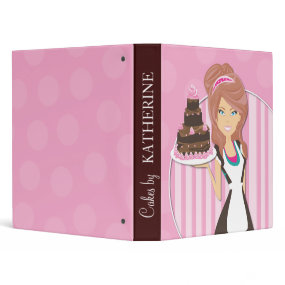 Pastry Chef | Cupcake Portfolio Binder binder