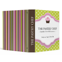 Pastry Chef Portfolio Binder binder