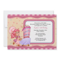 Pastry Chef with Cake Birthday Invitation invitations
