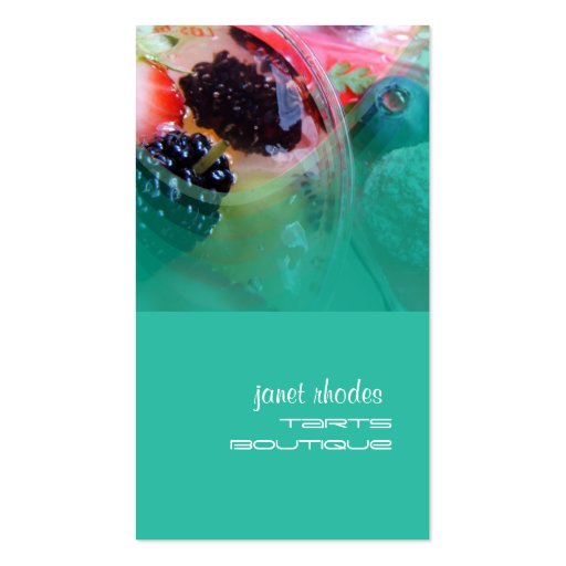 Pastry chefs business cards template (front side)
