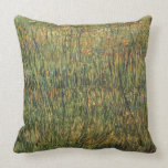 Pasture in Bloom by Vincent van Gogh Throw Pillow