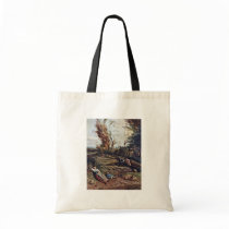 Pasture With Two Sleeping Shepherdesses By Siberec Tote Bag