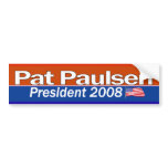 Pat Paulsen President Bumpersticker Bumper Sticker