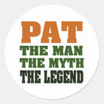 PAT - the Man, the Myth, the Legend Stickers