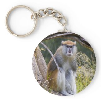 Patas Monkey Keychain