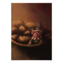 patatoe gnome fantasy photo print