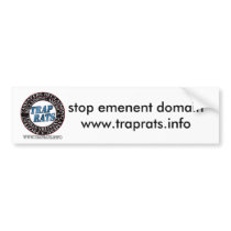 patch logo, stop emenent domainwww.traprats.info bumper stickers by dannyonky patch logo, stop emenent domainwww.traprats.info bumper stickers