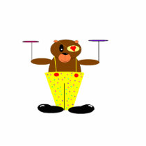 Patch the clown Bear photo sculptures by PS_DESIGNS Patch the clown Bear photo sculptures