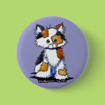 Patches Calico Kitty Button