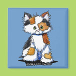 Patches Calico Kitty Square Magnet