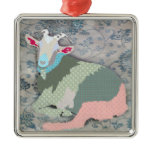 Patches Goat Ornament
