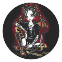 Patchouli Dark Fairy Incense Fantasy Stickers