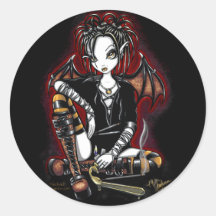 Patchouli Dark Fairy Incense Fantasy Stickers