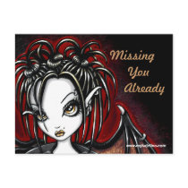 Patchouli Gothic Faery Fantasy Postcard