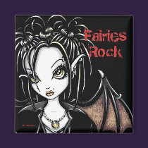 "Patchouli" Gothic Fairy Magnet magnets