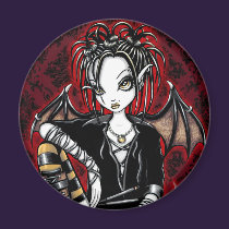 "Patchouli" Gothic Incense Fairy Art Magnet magnets