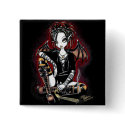 Patchouli Gothic Incense Fairy Button by mykajelina Patchouli Gothic Incense Fairy Button