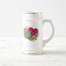 Patchwork 10 Ruby Red Coffee Mug