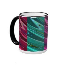 Patchwork Abstract Mug by Perlyyyy Patchwork Abstract Mug
