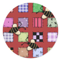 Patchwork and Bumble Bees stickers