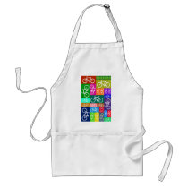 Patchwork Bicycles Art Apron