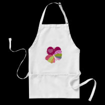 Patchwork Butterfly Heart aprons
