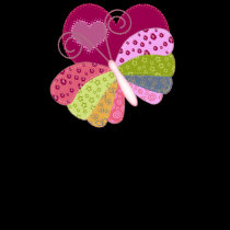 Patchwork Butterfly Heart t-shirts by timeforstyle Patchwork Butterfly Heart t-shirts