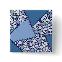 Patchwork Button - 09 by ArtbyJean Patchwork Button - 09