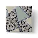Patchwork Button - 12 by ArtbyJean Patchwork Button - 12