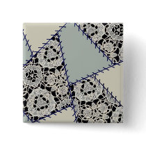 Patchwork Button - 12 by ArtbyJean Patchwork Button - 12