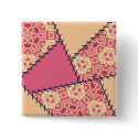 Patchwork Button - 19 by ArtbyJean Patchwork Button - 19
