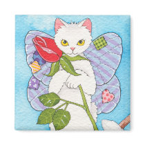 Patchwork Catterfly magnets