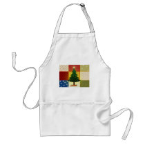 Patchwork Christmas tree Apron